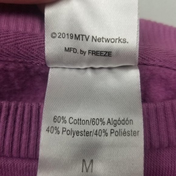 MTV Moon Man Women's Cropped Sweatshirt Medium - Picture 7 of 10